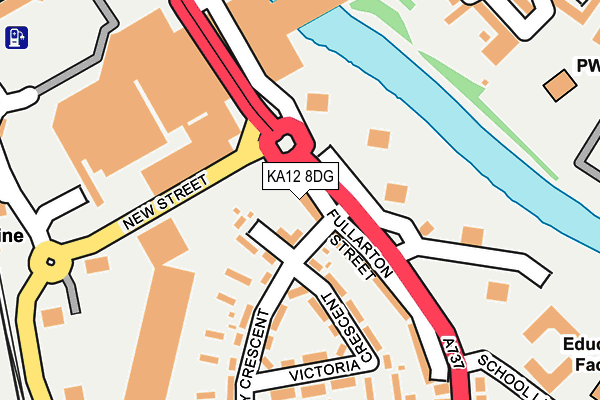 KA12 8DG map - OS OpenMap – Local (Ordnance Survey) KA12 8DG map - OS OpenMap – Local (Ordnance Survey)