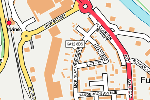 KA12 8DS map - OS OpenMap – Local (Ordnance Survey) KA12 8DS map - OS OpenMap – Local (Ordnance Survey)