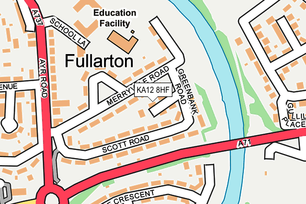 KA12 8HF map - OS OpenMap – Local (Ordnance Survey) KA12 8HF map - OS OpenMap – Local (Ordnance Survey)