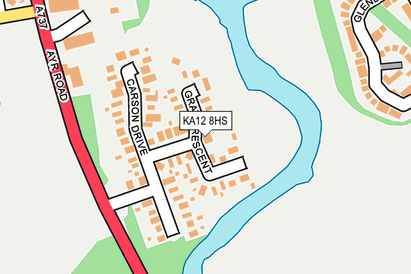 KA12 8HS map - OS OpenMap – Local (Ordnance Survey) KA12 8HS map - OS OpenMap – Local (Ordnance Survey)