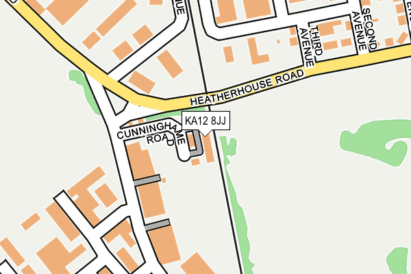 KA12 8JJ map - OS OpenMap – Local (Ordnance Survey) KA12 8JJ map - OS OpenMap – Local (Ordnance Survey)