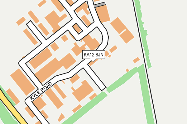 KA12 8JN map - OS OpenMap – Local (Ordnance Survey) KA12 8JN map - OS OpenMap – Local (Ordnance Survey)