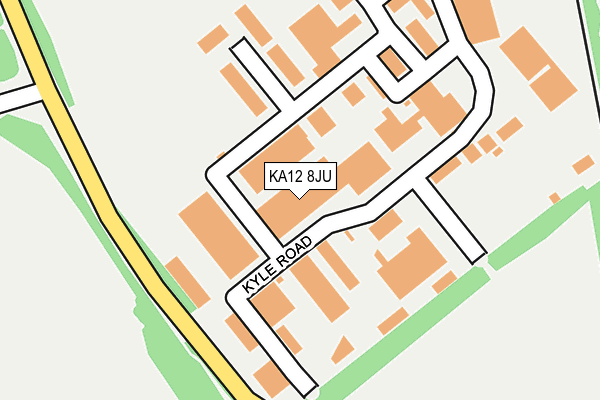 KA12 8JU map - OS OpenMap – Local (Ordnance Survey) KA12 8JU map - OS OpenMap – Local (Ordnance Survey)