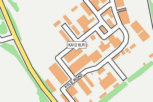 KA12 8LR map - OS OpenMap – Local (Ordnance Survey) KA12 8LR map - OS OpenMap – Local (Ordnance Survey)