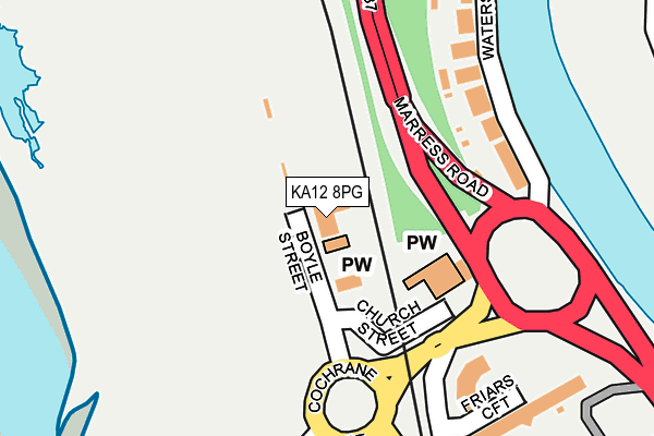 KA12 8PG map - OS OpenMap – Local (Ordnance Survey) KA12 8PG map - OS OpenMap – Local (Ordnance Survey)