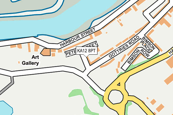 KA12 8PT map - OS OpenMap – Local (Ordnance Survey) KA12 8PT map - OS OpenMap – Local (Ordnance Survey)