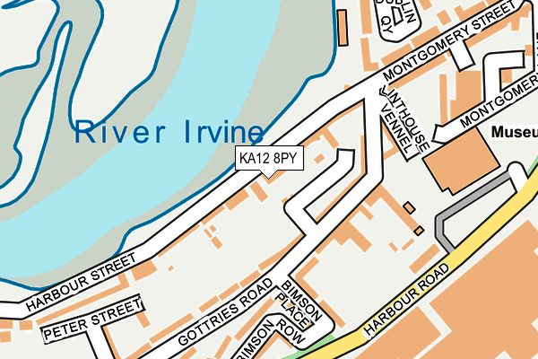 KA12 8PY map - OS OpenMap – Local (Ordnance Survey) KA12 8PY map - OS OpenMap – Local (Ordnance Survey)