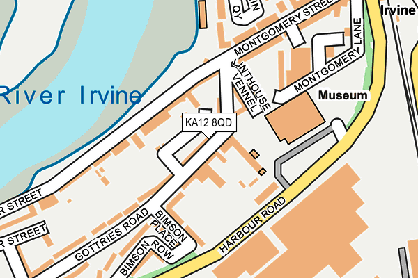 KA12 8QD map - OS OpenMap – Local (Ordnance Survey) KA12 8QD map - OS OpenMap – Local (Ordnance Survey)