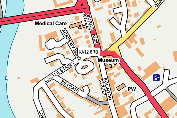 KA12 8RB map - OS OpenMap – Local (Ordnance Survey) KA12 8RB map - OS OpenMap – Local (Ordnance Survey)