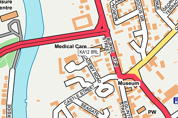 KA12 8RL map - OS OpenMap – Local (Ordnance Survey)
