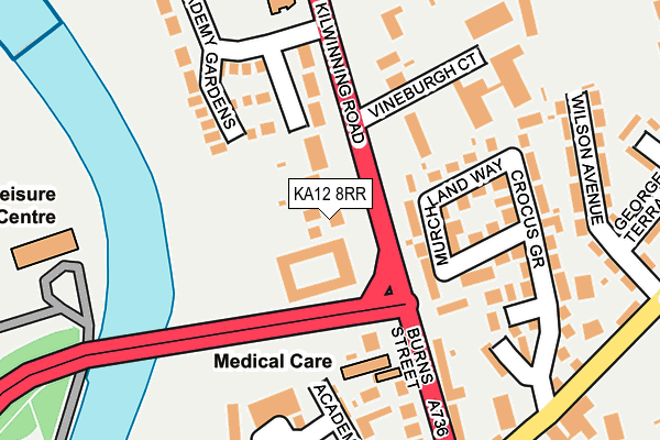 KA12 8RR map - OS OpenMap – Local (Ordnance Survey) KA12 8RR map - OS OpenMap – Local (Ordnance Survey)