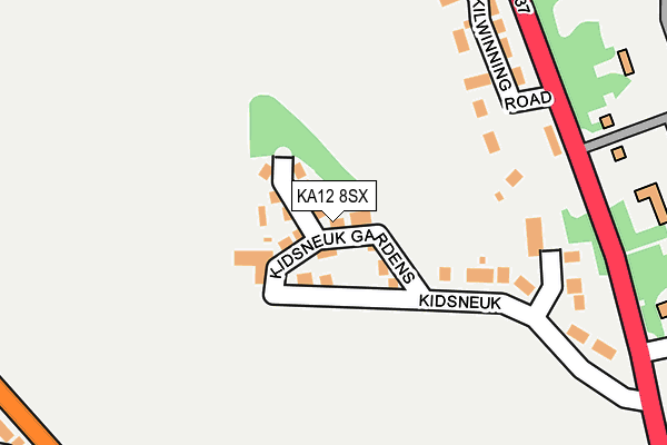 KA12 8SX map - OS OpenMap – Local (Ordnance Survey) KA12 8SX map - OS OpenMap – Local (Ordnance Survey)