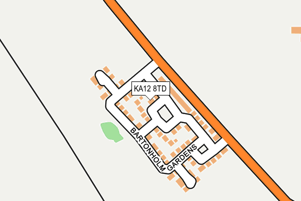 KA12 8TD map - OS OpenMap – Local (Ordnance Survey) KA12 8TD map - OS OpenMap – Local (Ordnance Survey)