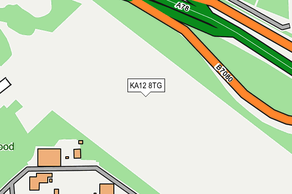 KA12 8TG map - OS OpenMap – Local (Ordnance Survey)
