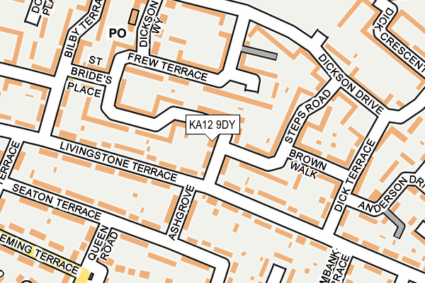 KA12 9DY map - OS OpenMap – Local (Ordnance Survey) KA12 9DY map - OS OpenMap – Local (Ordnance Survey)
