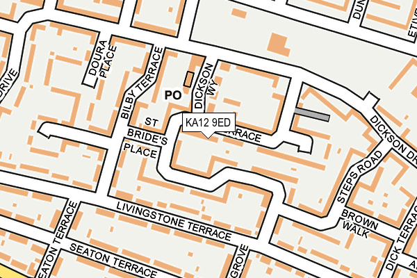 KA12 9ED map - OS OpenMap – Local (Ordnance Survey) KA12 9ED map - OS OpenMap – Local (Ordnance Survey)