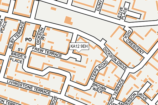 KA12 9EH map - OS OpenMap – Local (Ordnance Survey) KA12 9EH map - OS OpenMap – Local (Ordnance Survey)