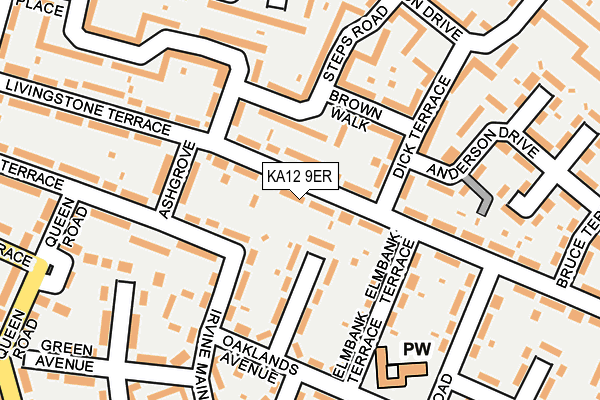 KA12 9ER map - OS OpenMap – Local (Ordnance Survey) KA12 9ER map - OS OpenMap – Local (Ordnance Survey)