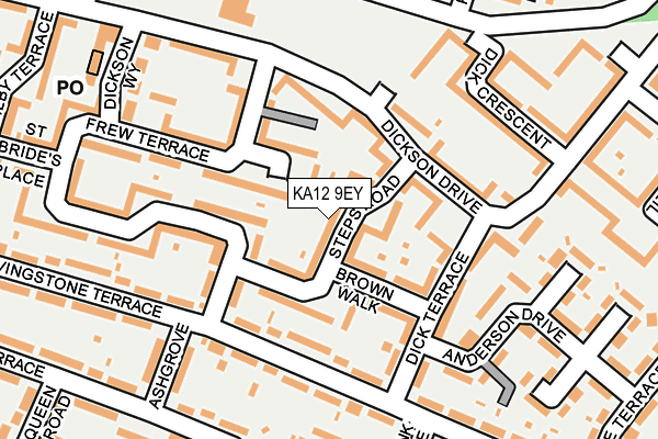 KA12 9EY map - OS OpenMap – Local (Ordnance Survey) KA12 9EY map - OS OpenMap – Local (Ordnance Survey)
