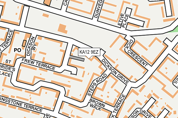 KA12 9EZ map - OS OpenMap – Local (Ordnance Survey) KA12 9EZ map - OS OpenMap – Local (Ordnance Survey)