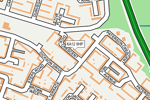 KA12 9HP map - OS OpenMap – Local (Ordnance Survey) KA12 9HP map - OS OpenMap – Local (Ordnance Survey)