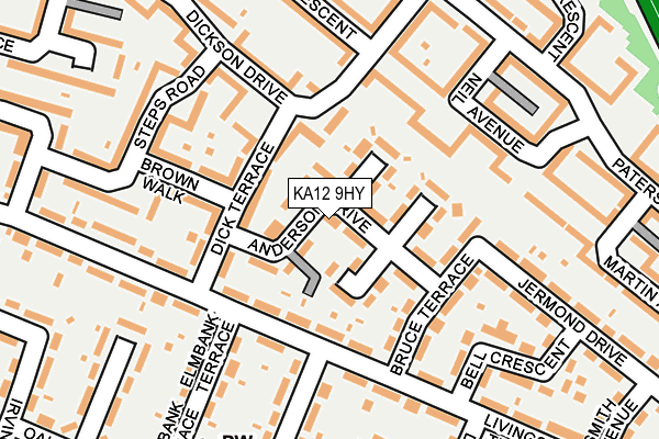 KA12 9HY map - OS OpenMap – Local (Ordnance Survey) KA12 9HY map - OS OpenMap – Local (Ordnance Survey)