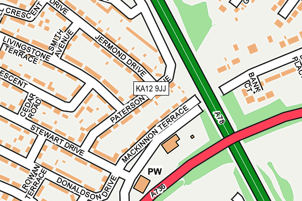 KA12 9JJ map - OS OpenMap – Local (Ordnance Survey) KA12 9JJ map - OS OpenMap – Local (Ordnance Survey)