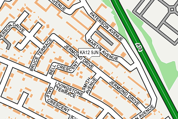 KA12 9JN map - OS OpenMap – Local (Ordnance Survey) KA12 9JN map - OS OpenMap – Local (Ordnance Survey)