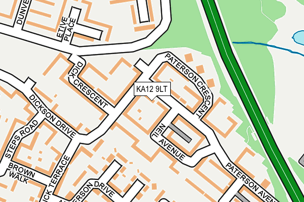 KA12 9LT map - OS OpenMap – Local (Ordnance Survey) KA12 9LT map - OS OpenMap – Local (Ordnance Survey)