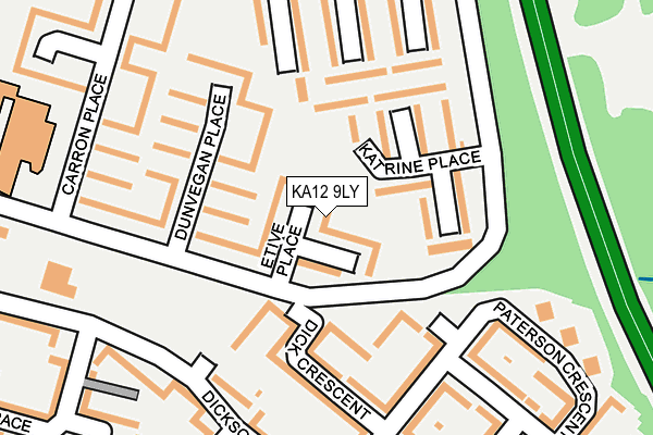 KA12 9LY map - OS OpenMap – Local (Ordnance Survey) KA12 9LY map - OS OpenMap – Local (Ordnance Survey)