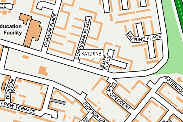 KA12 9NB map - OS OpenMap – Local (Ordnance Survey) KA12 9NB map - OS OpenMap – Local (Ordnance Survey)