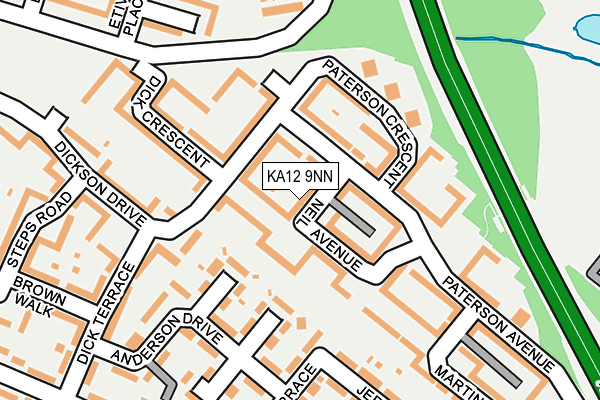 KA12 9NN map - OS OpenMap – Local (Ordnance Survey) KA12 9NN map - OS OpenMap – Local (Ordnance Survey)