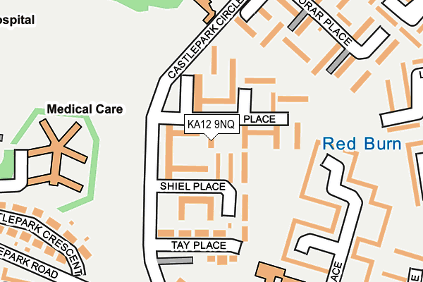 KA12 9NQ map - OS OpenMap – Local (Ordnance Survey) KA12 9NQ map - OS OpenMap – Local (Ordnance Survey)