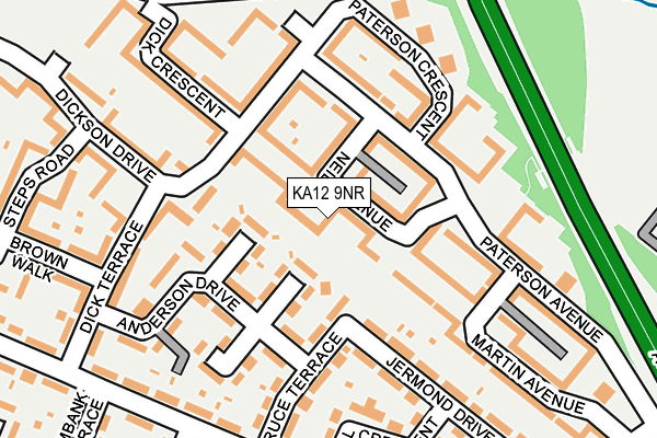 KA12 9NR map - OS OpenMap – Local (Ordnance Survey) KA12 9NR map - OS OpenMap – Local (Ordnance Survey)