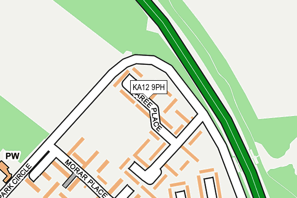 KA12 9PH map - OS OpenMap – Local (Ordnance Survey) KA12 9PH map - OS OpenMap – Local (Ordnance Survey)