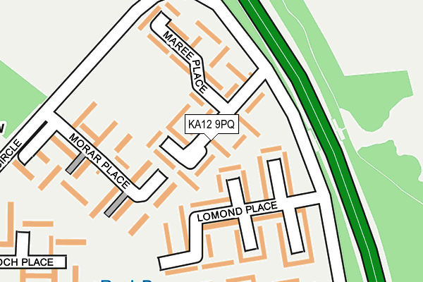 KA12 9PQ map - OS OpenMap – Local (Ordnance Survey) KA12 9PQ map - OS OpenMap – Local (Ordnance Survey)