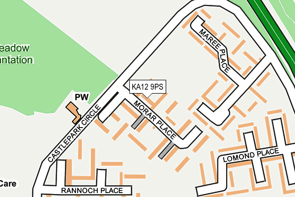 KA12 9PS map - OS OpenMap – Local (Ordnance Survey) KA12 9PS map - OS OpenMap – Local (Ordnance Survey)