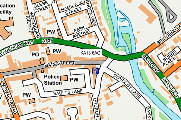 KA13 6AQ map - OS OpenMap – Local (Ordnance Survey) KA13 6AQ map - OS OpenMap – Local (Ordnance Survey)