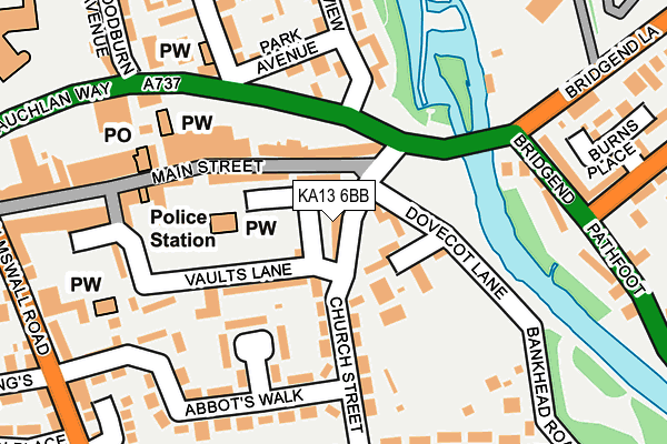 KA13 6BB map - OS OpenMap – Local (Ordnance Survey) KA13 6BB map - OS OpenMap – Local (Ordnance Survey)