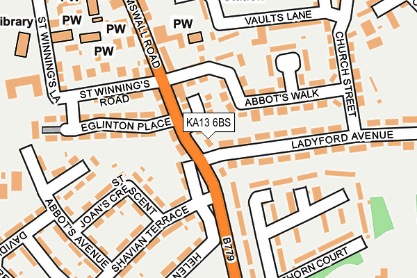 KA13 6BS map - OS OpenMap – Local (Ordnance Survey) KA13 6BS map - OS OpenMap – Local (Ordnance Survey)