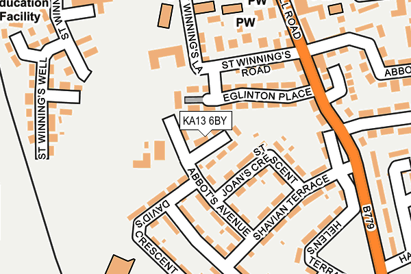 KA13 6BY map - OS OpenMap – Local (Ordnance Survey) KA13 6BY map - OS OpenMap – Local (Ordnance Survey)