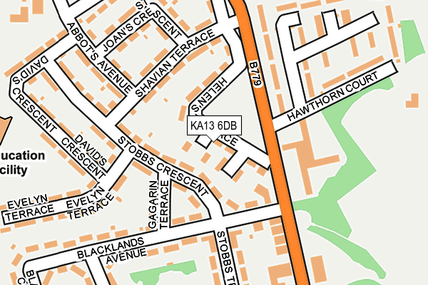 KA13 6DB map - OS OpenMap – Local (Ordnance Survey) KA13 6DB map - OS OpenMap – Local (Ordnance Survey)