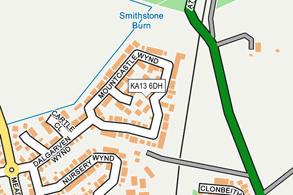 KA13 6DH map - OS OpenMap – Local (Ordnance Survey) KA13 6DH map - OS OpenMap – Local (Ordnance Survey)