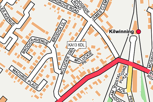 KA13 6DL map - OS OpenMap – Local (Ordnance Survey) KA13 6DL map - OS OpenMap – Local (Ordnance Survey)