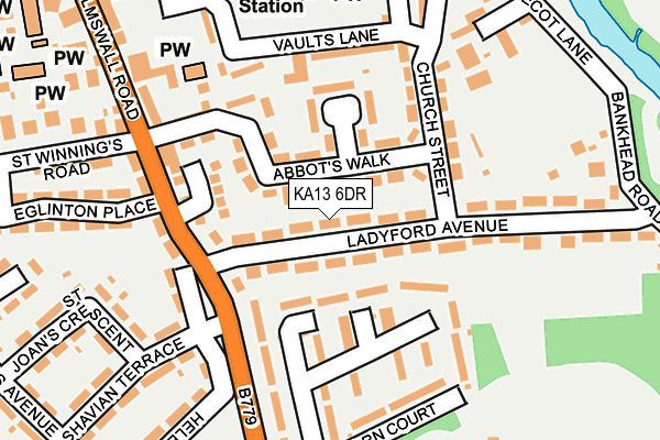 KA13 6DR map - OS OpenMap – Local (Ordnance Survey) KA13 6DR map - OS OpenMap – Local (Ordnance Survey)