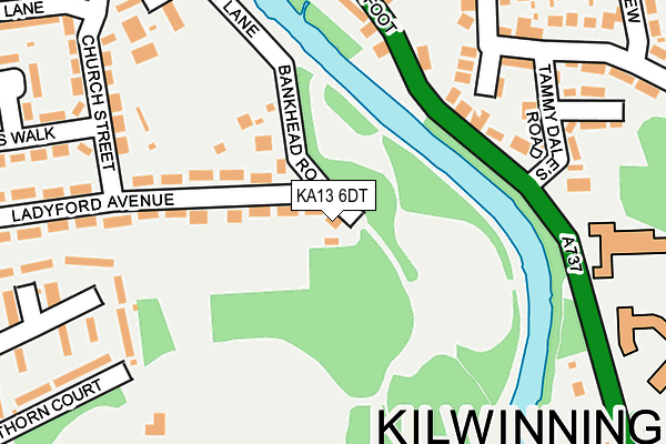 KA13 6DT map - OS OpenMap – Local (Ordnance Survey) KA13 6DT map - OS OpenMap – Local (Ordnance Survey)