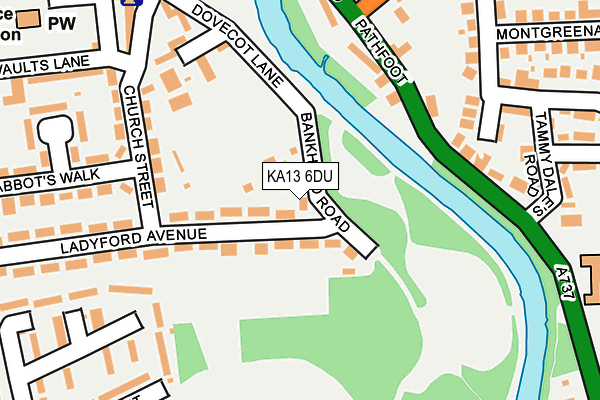 KA13 6DU map - OS OpenMap – Local (Ordnance Survey) KA13 6DU map - OS OpenMap – Local (Ordnance Survey)