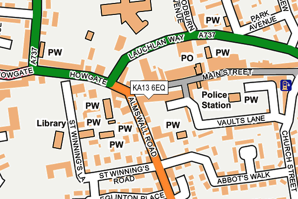 KA13 6EQ map - OS OpenMap – Local (Ordnance Survey) KA13 6EQ map - OS OpenMap – Local (Ordnance Survey)