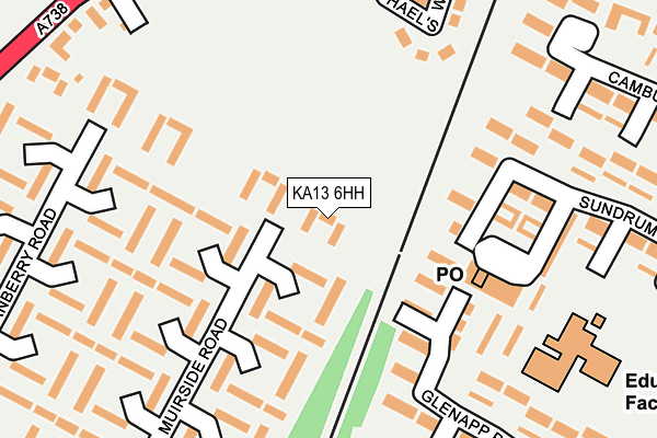 KA13 6HH map - OS OpenMap – Local (Ordnance Survey) KA13 6HH map - OS OpenMap – Local (Ordnance Survey)