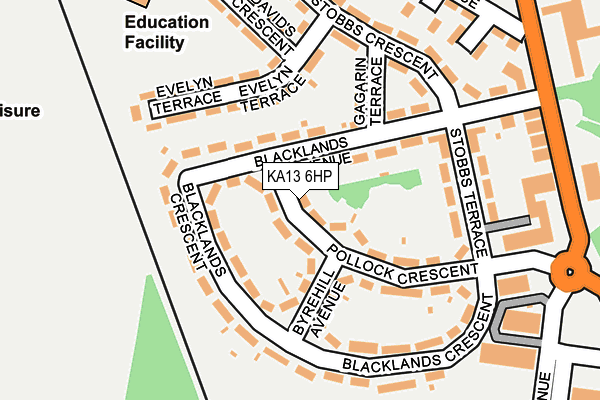 KA13 6HP map - OS OpenMap – Local (Ordnance Survey) KA13 6HP map - OS OpenMap – Local (Ordnance Survey)